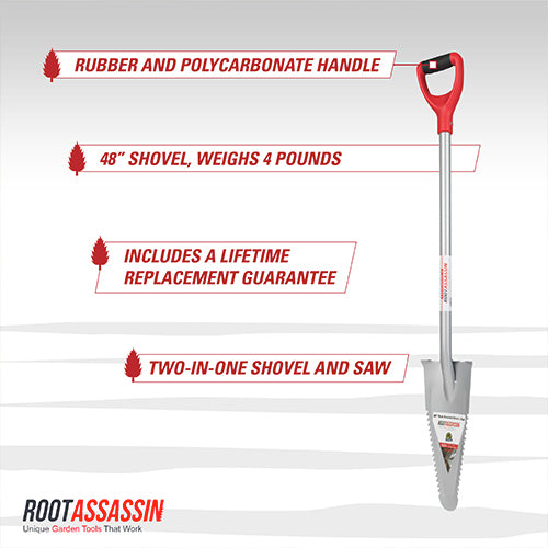 Root Assassin Shovel 48" - Shovel & Saw